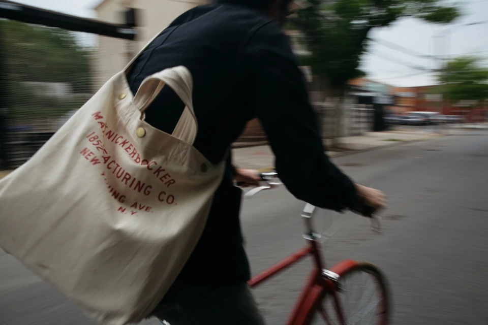 Cyclist on a city street